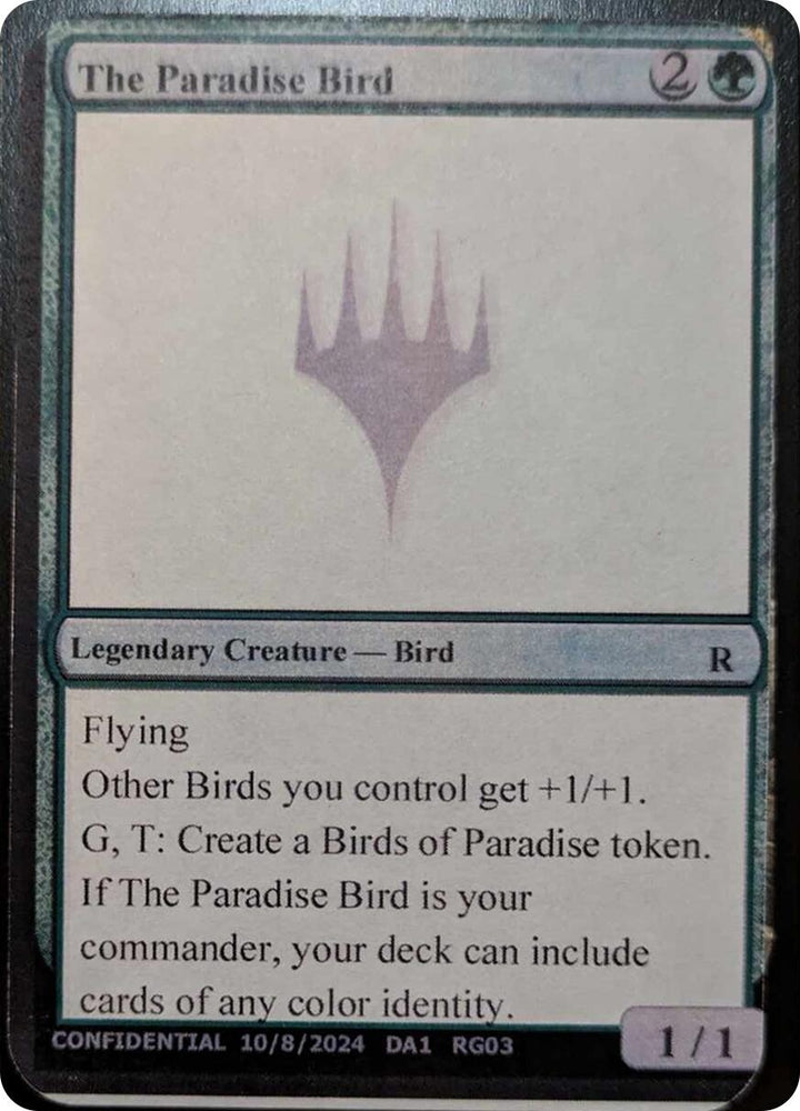 Image for The Paradise Bird [Un-Known Event Playtest Cards]