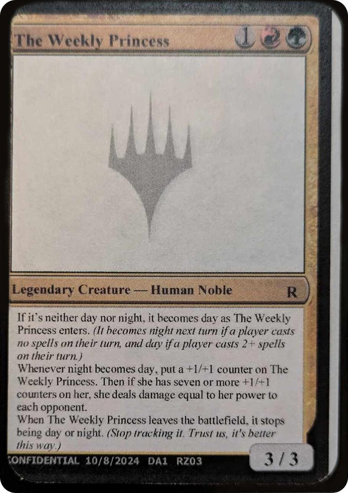 Image for The Weekly Princess [Un-Known Event Playtest Cards]