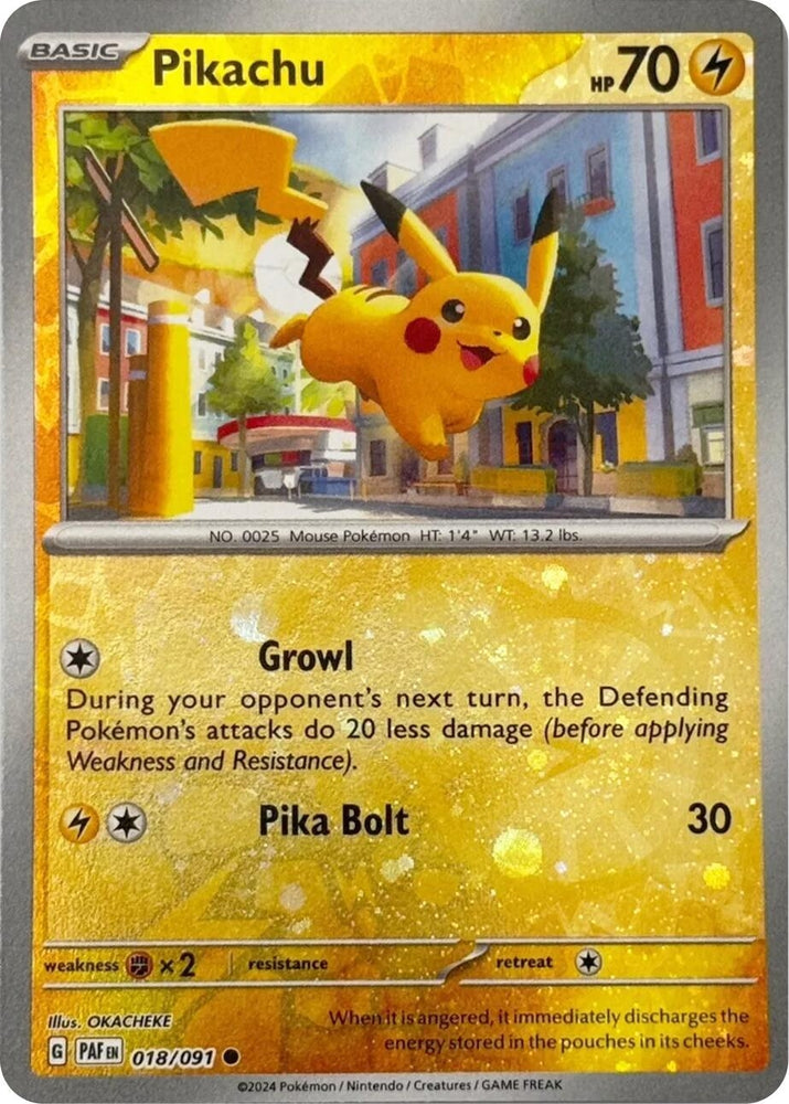 Pikachu - 018/091 (Reverse Cosmos Holo) (018/091) (Miscellaneous Cards & Products)