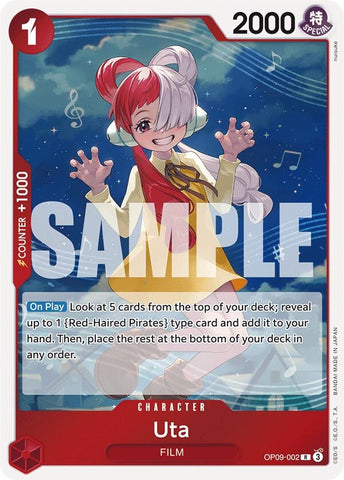 Image for Uta (OP09-002) - One Piece Card Game