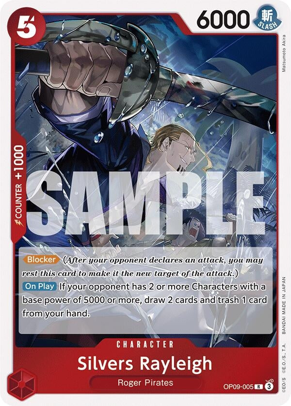 Image for Silvers Rayleigh (OP09-005) - One Piece Card Game