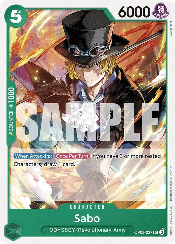 Image for Sabo (027) (OP09-027) - One Piece Card Game