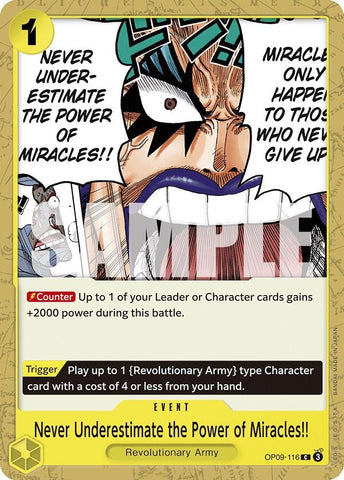 Never Underestimate the Power of Miracles!! (OP09-116) (OP09)