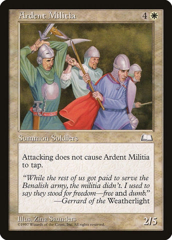 Image for Ardent Militia [Weatherlight]