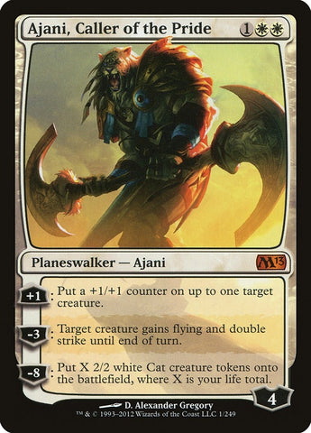 Image for Ajani, Caller of the Pride (1) [Magic 2013 (M13)]