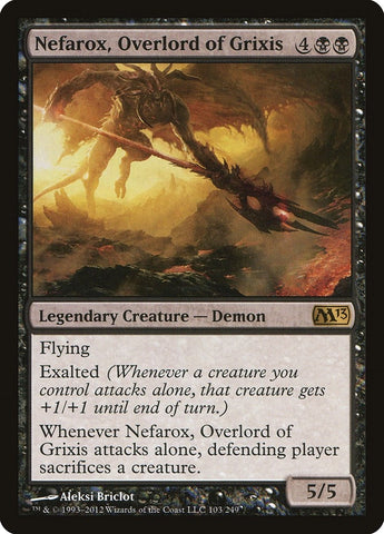 Image for Nefarox, Overlord of Grixis (103) [Magic 2013 (M13)]