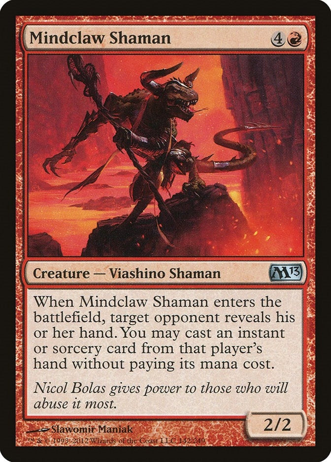 Image for Mindclaw Shaman (142) [Magic 2013 (M13)]