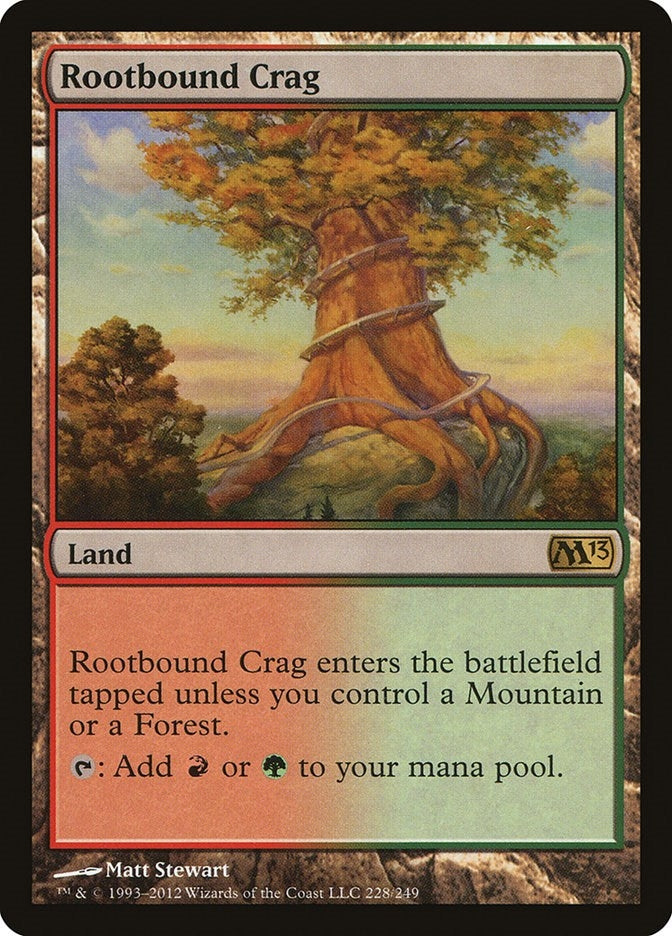 Image for Rootbound Crag (228) [Magic 2013 (M13)]