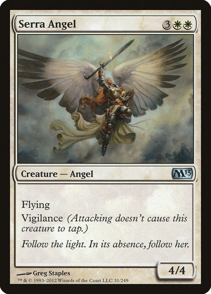 Image for Serra Angel (31) [Magic 2013 (M13)]
