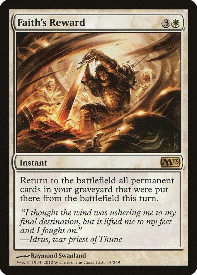 Image for Faith's Reward (14) [Magic 2013 (M13)]