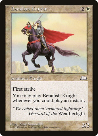 Image for Benalish Knight [Weatherlight]