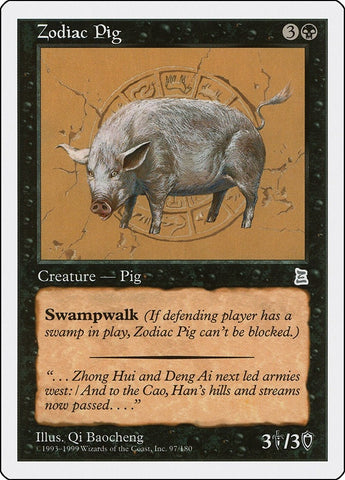 Image for Zodiac Pig (97) - Magic: The Gathering