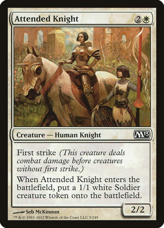 Image for Attended Knight (5) [Magic 2013 (M13)]