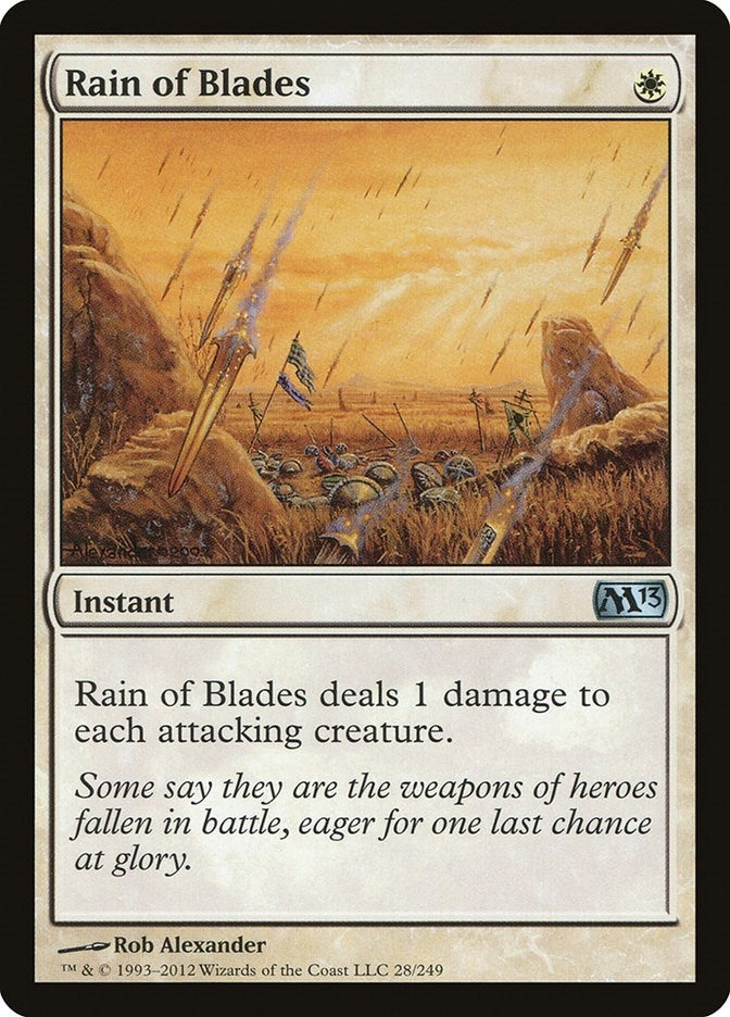 Image for Rain of Blades (28) [Magic 2013 (M13)]