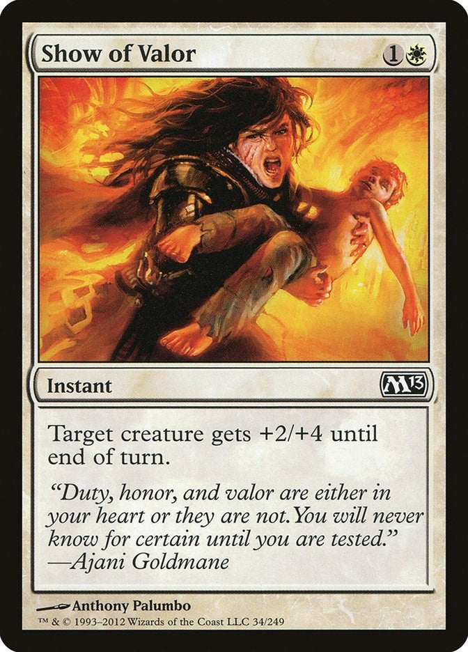 Image for Show of Valor (34) [Magic 2013 (M13)]