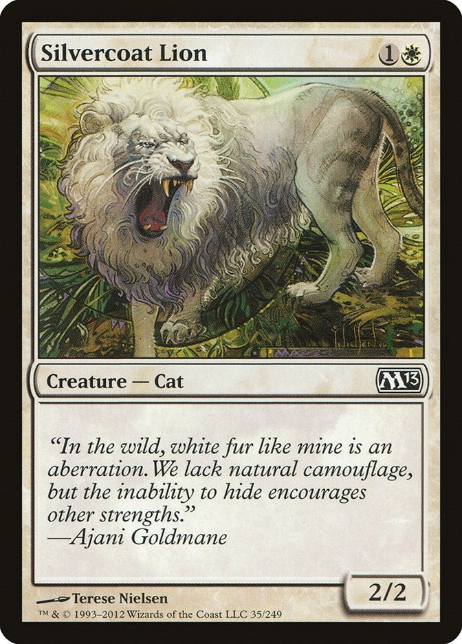 Image for Silvercoat Lion (35) [Magic 2013 (M13)]