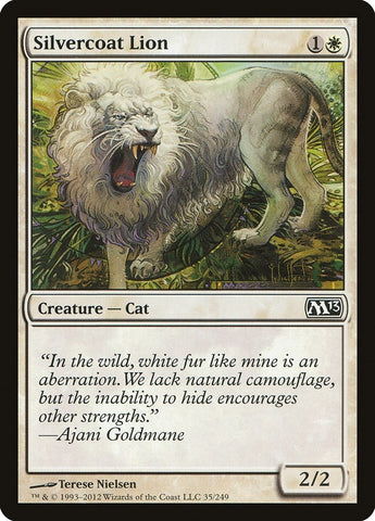 Image for Silvercoat Lion (35) [Magic 2013 (M13)]