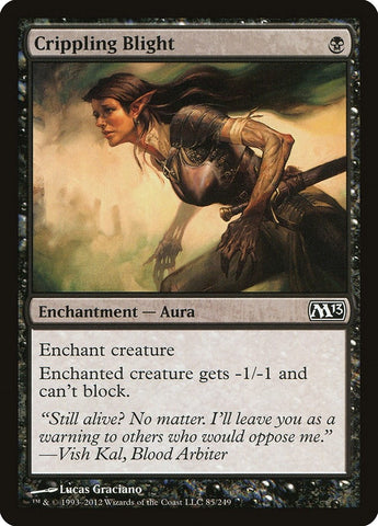 Image for Crippling Blight (85) [Magic 2013 (M13)]