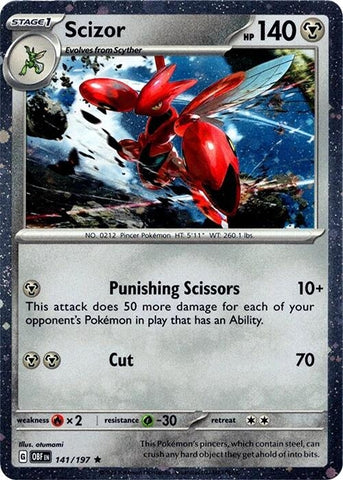 Scizor - 141/197 (Cosmos Holo) (141/197) (Miscellaneous Cards & Products)