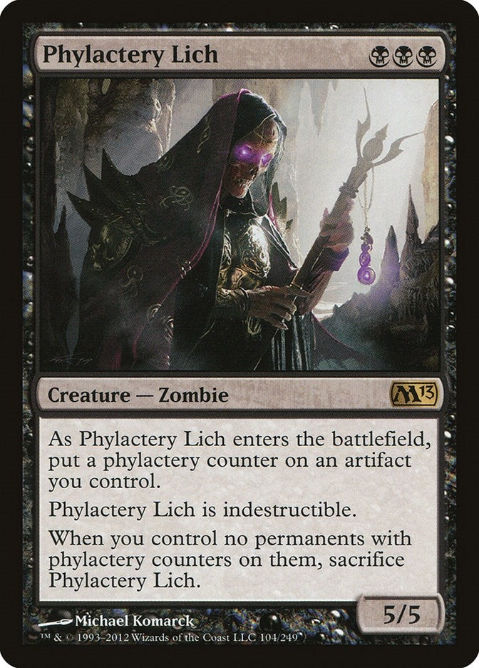 Image for Phylactery Lich (104) [Magic 2013 (M13)]