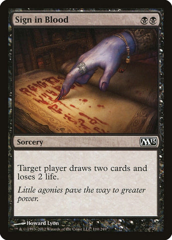 Image for Sign in Blood (110) [Magic 2013 (M13)]