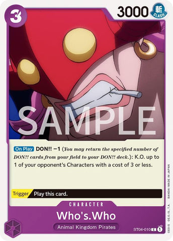 Image for Who's.Who (ST04-010) - One Piece Card Game