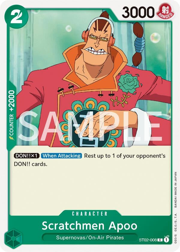 Image for Scratchmen Apoo (ST02-008) - One Piece Card Game