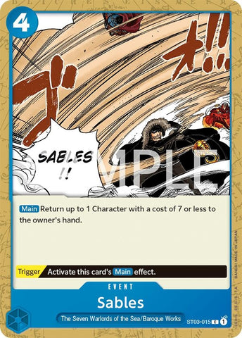 Image for Sables (ST03-015) - One Piece Card Game