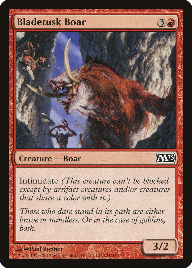 Image for Bladetusk Boar (121) [Magic 2013 (M13)]