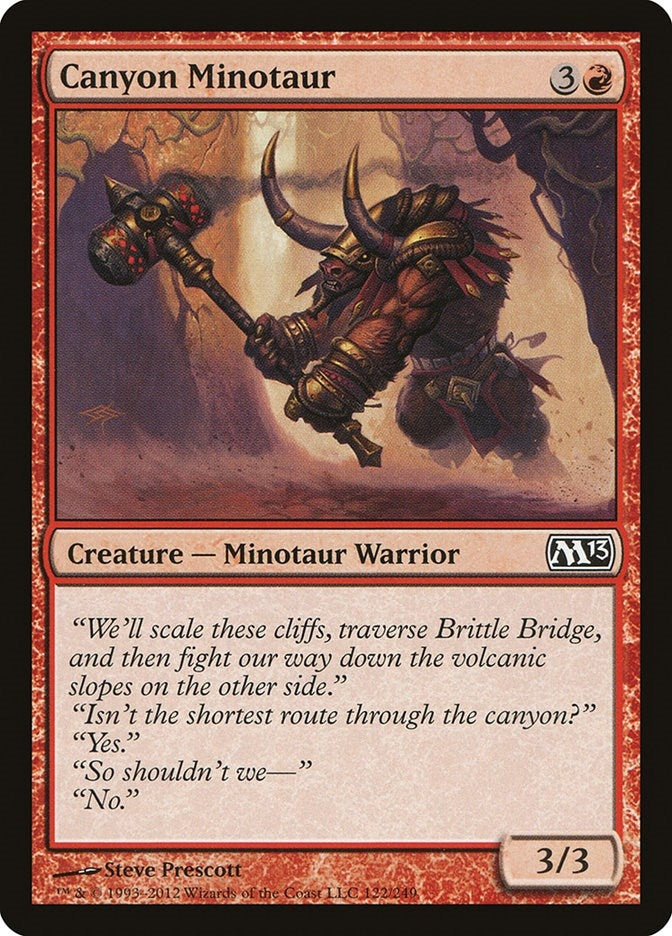 Image for Canyon Minotaur (122) [Magic 2013 (M13)]