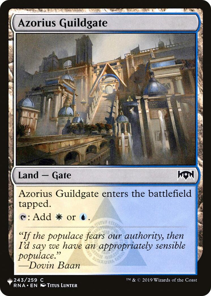 Image for Azorius Guildgate (243) [LIST]