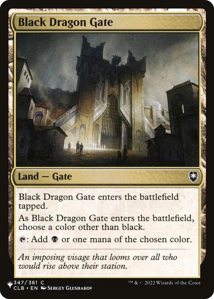 Image for Black Dragon Gate (347) [LIST]