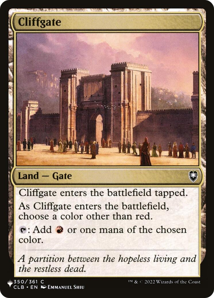 Image for Cliffgate (350) [LIST]