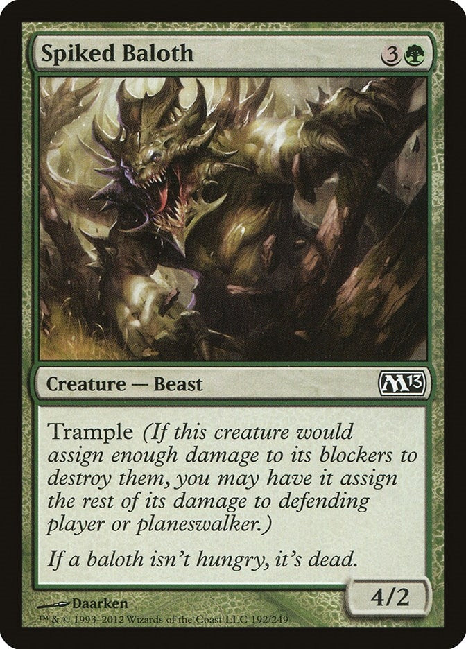Image for Spiked Baloth (192) [Magic 2013 (M13)]