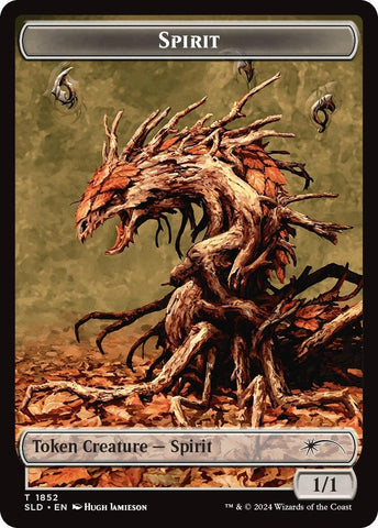 Image for Spirit (SLD) // Shapeshifter (KHM) Double-sided Token (1852 // 8) [Secret Lair Drop Series]
