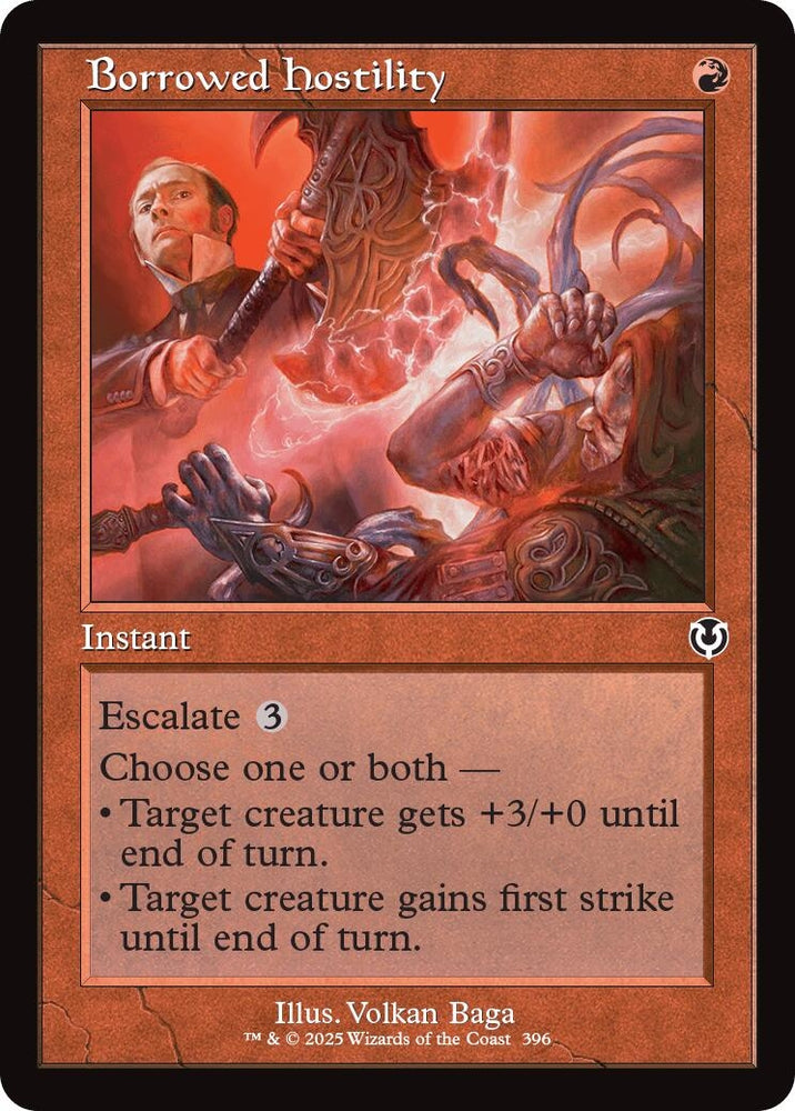 Image for Borrowed Hostility (Retro Frame) (396) [Innistrad Remastered]