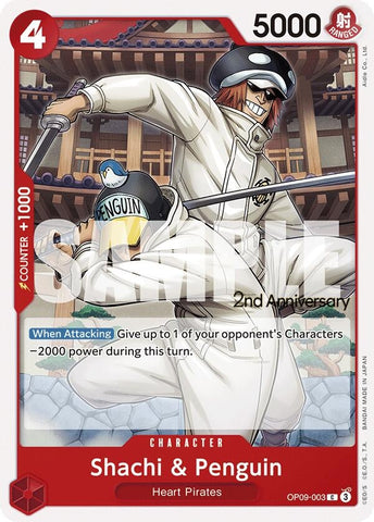 Image for Shachi & Penguin (OP09-003) - One Piece Card Game