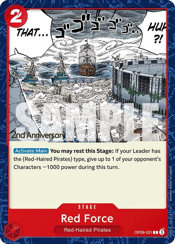 Image for Red Force (OP09-021) - One Piece Card Game