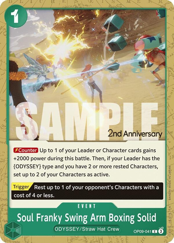 Image for Soul Franky Swing Arm Boxing Solid (OP09-041) - One Piece Card Game