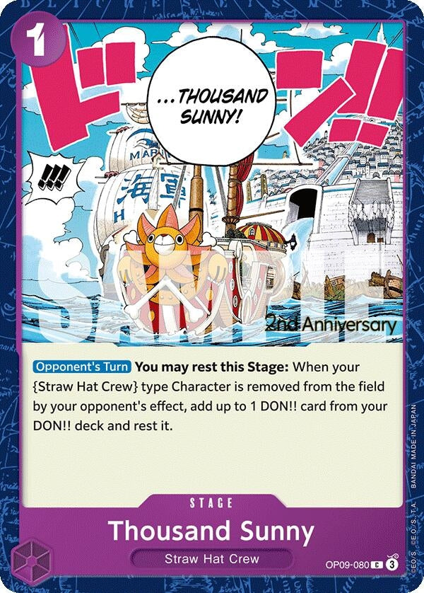 Image for Thousand Sunny (OP09-080) - One Piece Card Game