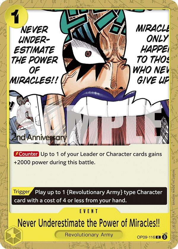 Never Underestimate the Power of Miracles!! (OP09-116) (OP09 ANN)
