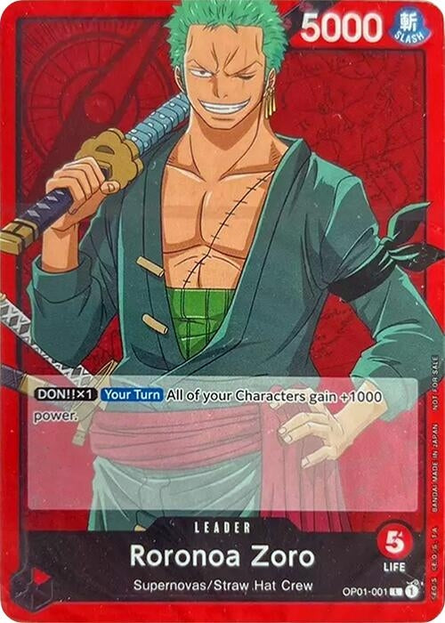 Image for Roronoa Zoro (OP01-001) - One Piece Card Game