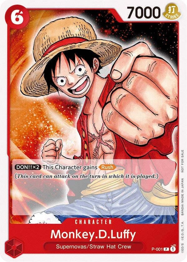 Image for Monkey.D.Luffy (001) (P-001) - One Piece Card Game