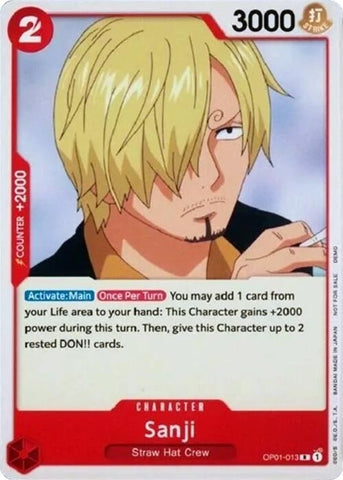 Image for Sanji (OP01-013) - One Piece Card Game