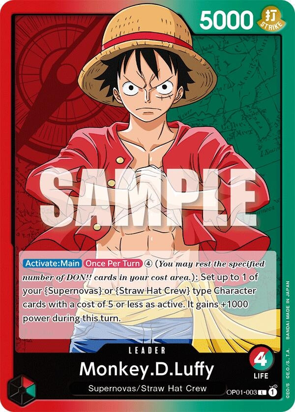 Image for Monkey.D.Luffy (003) (OP01-003) - One Piece Card Game
