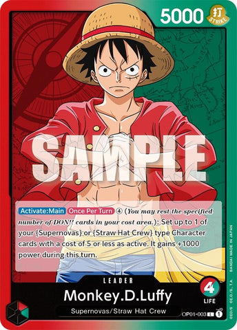 Image for Monkey.D.Luffy (003) (OP01-003) - One Piece Card Game