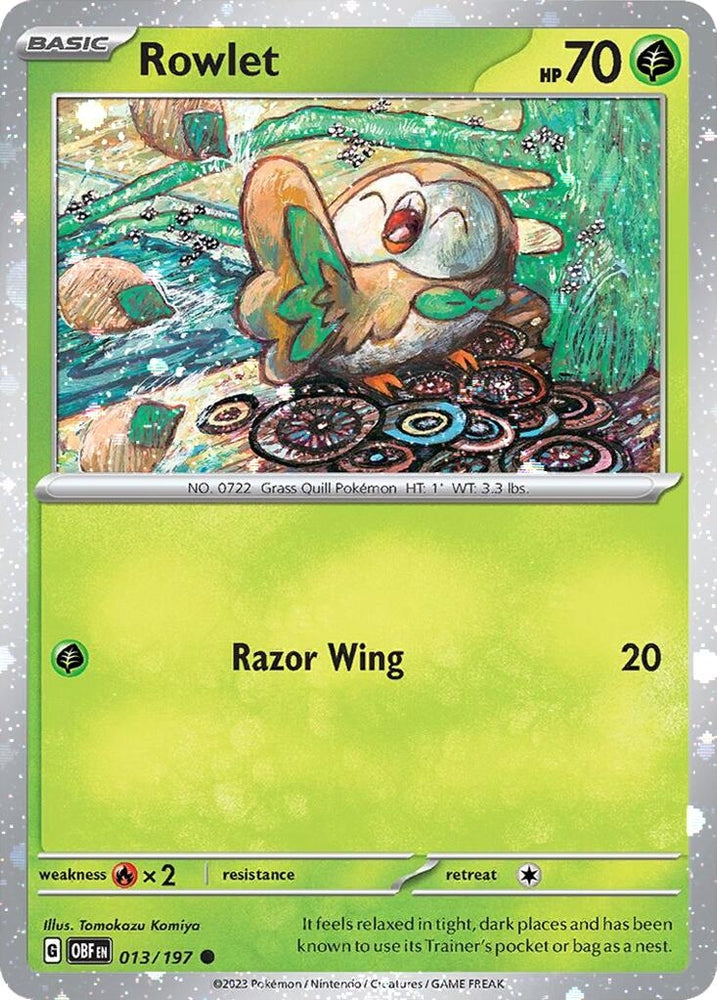 Rowlet - 013/197 (Cosmos Holo) (013/197) (Miscellaneous Cards & Products)