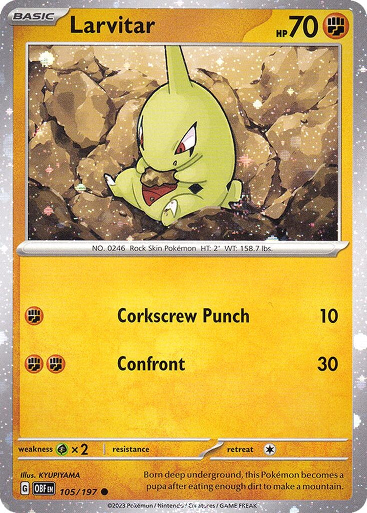 Larvitar - 105/197 (Cosmos Holo) (105/197) (Miscellaneous Cards & Products)