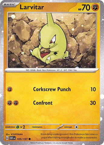 Larvitar - 105/197 (Cosmos Holo) (105/197) (Miscellaneous Cards & Products)