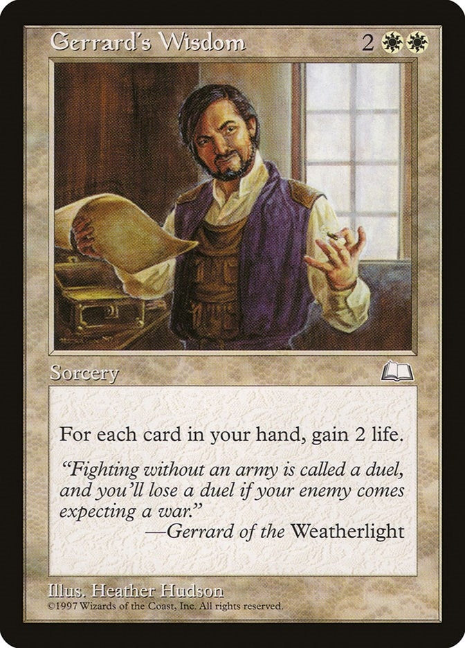 Image for Gerrard's Wisdom [Weatherlight]